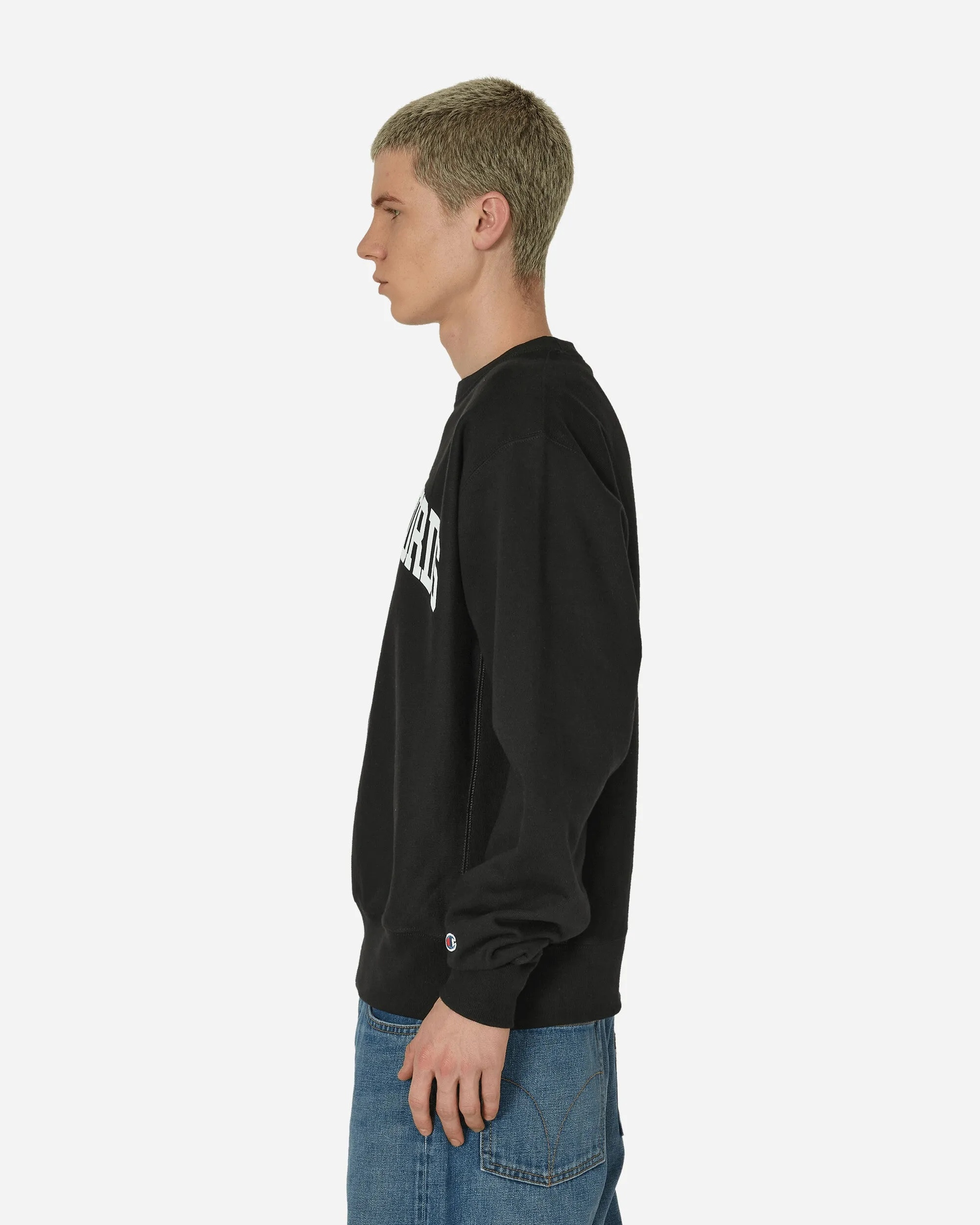 Varsity Crewneck Sweatshirt Schwarz