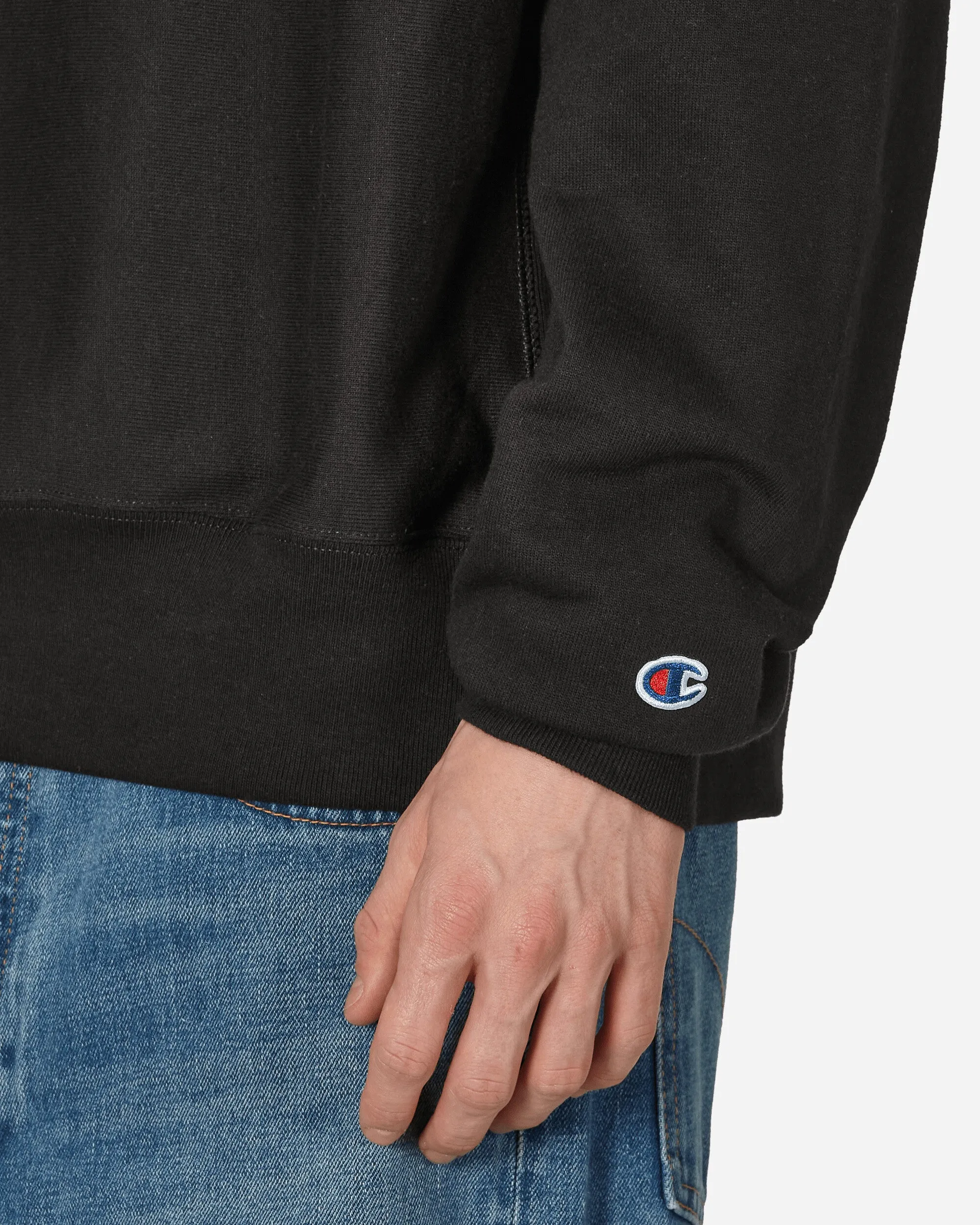 Varsity Crewneck Sweatshirt Schwarz