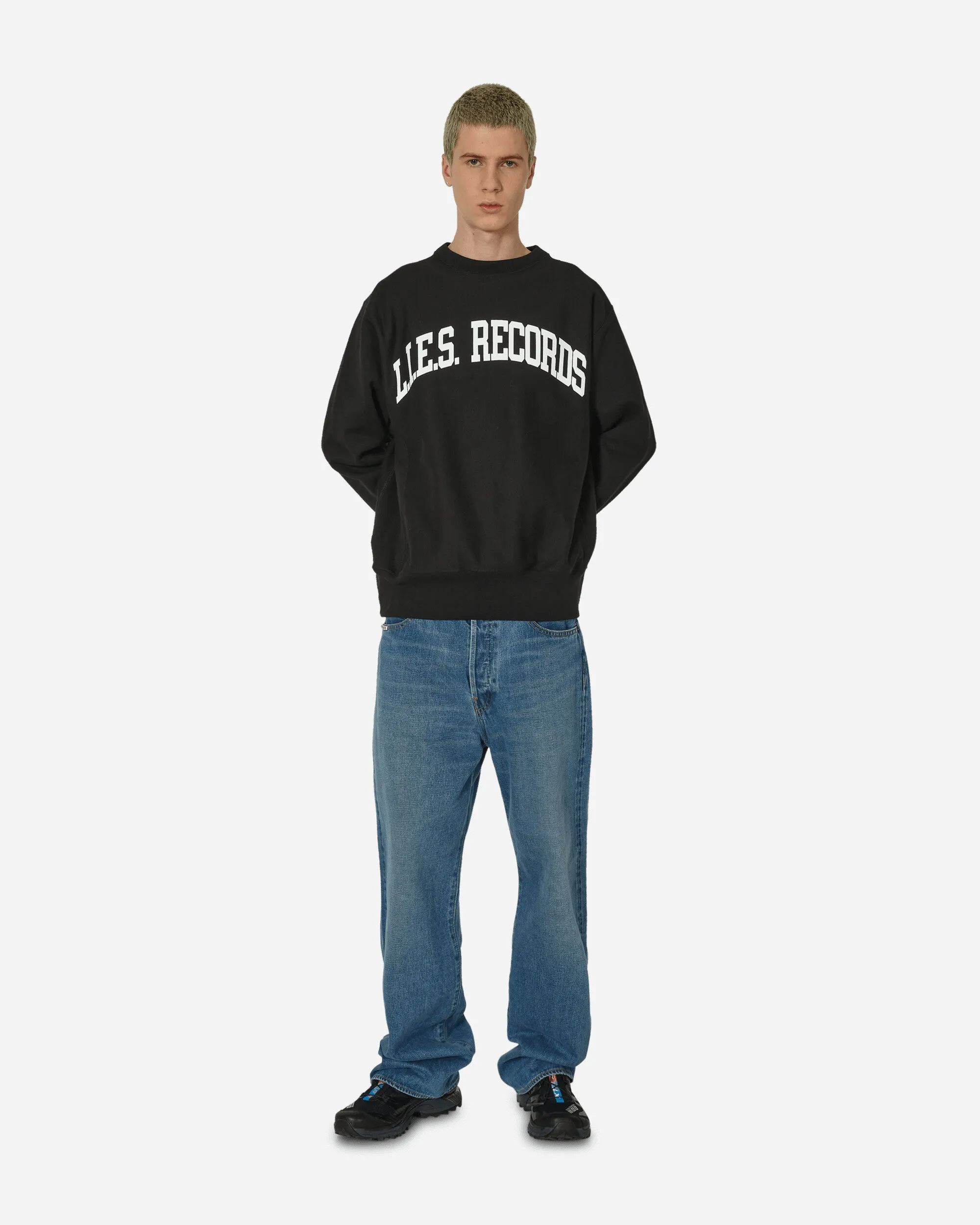 Varsity Crewneck Sweatshirt Schwarz
