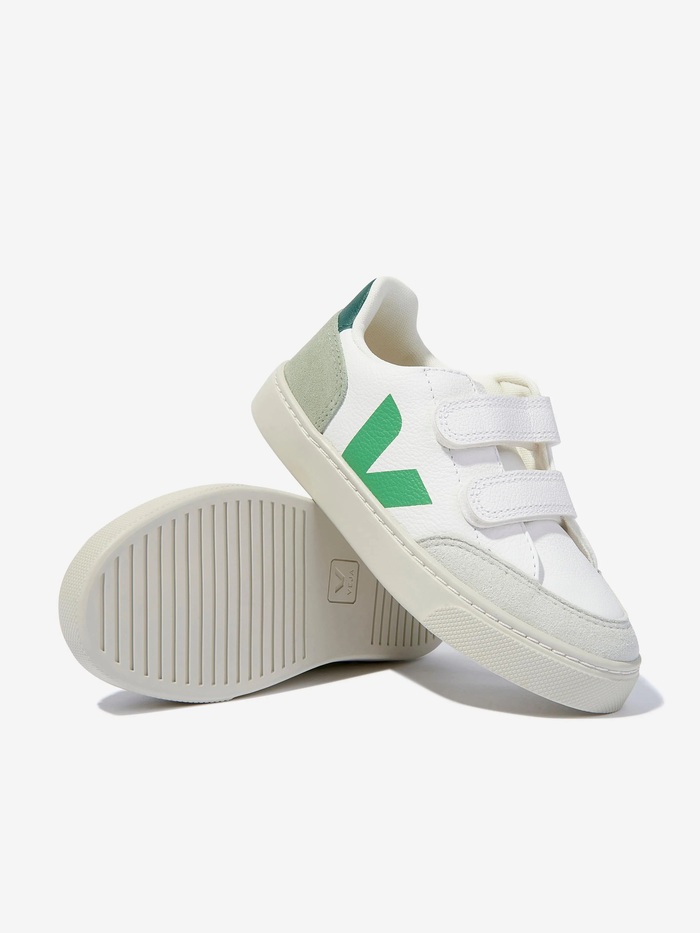 Veja Boys ChromeFree Leder V-12 Turnschuhe in Weiß
