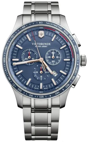 Victorinox Swiss Army Alliance Sport Chronograph Edelstahl Blaues Zifferblatt Datum Herrenuhr 241817 Victorinox Swiss Army Uhren