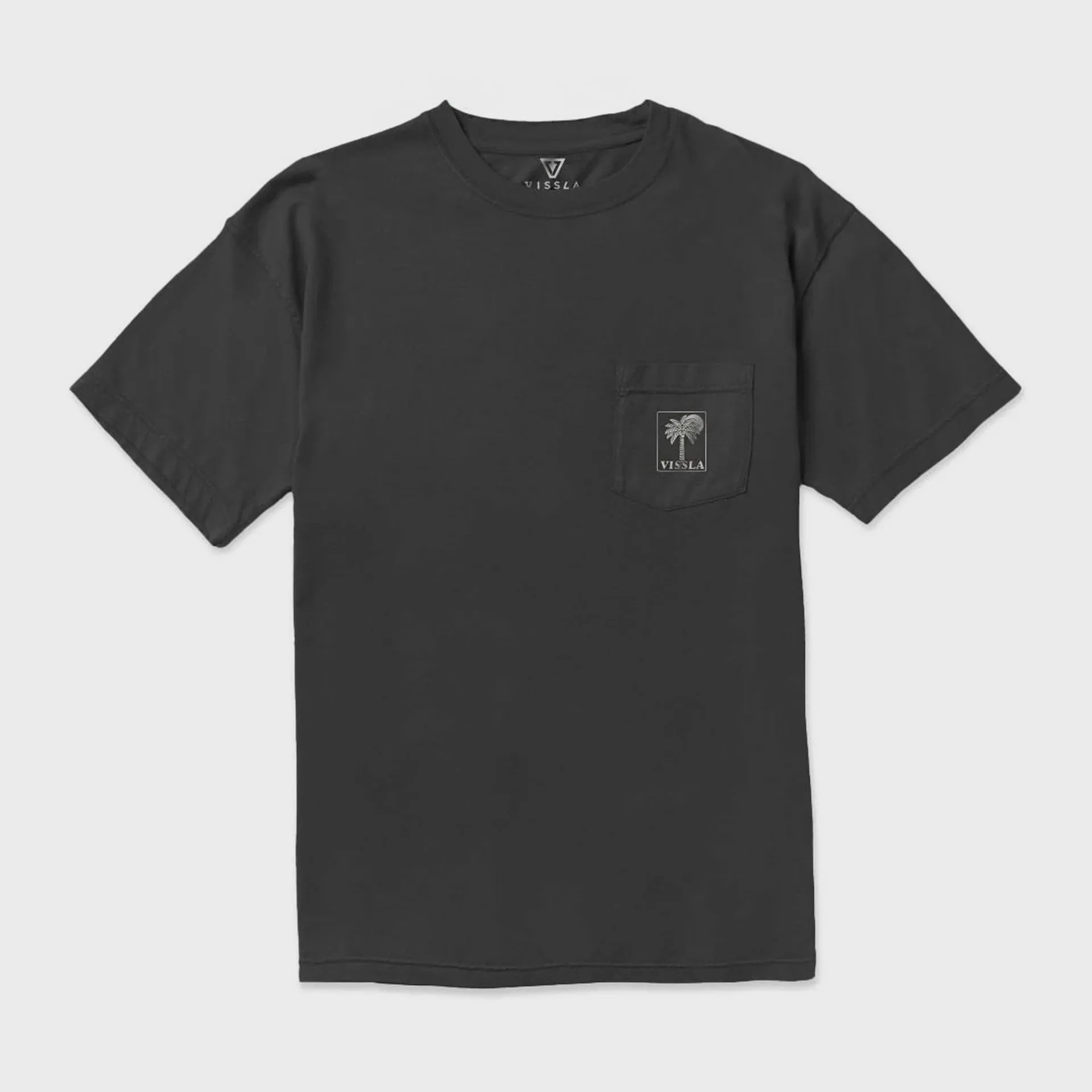 Vissla Herren Tropical Thrills Premium Bio-Pocket-T-Shirt - Schwarz