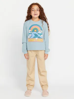 Volcom Girls Thermality Langarm-Shirt Rauchblau Volcom