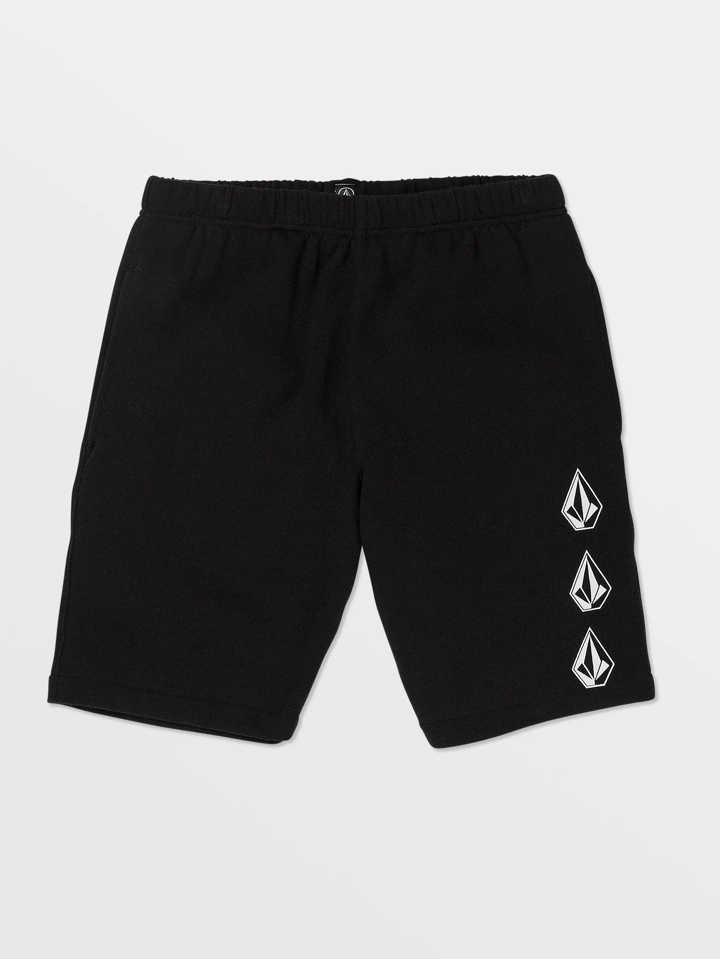 Volcom Iconic Stone Elastische Bund Fleece Jungen Shorts (Alter 8-14) Schwarz Volcom