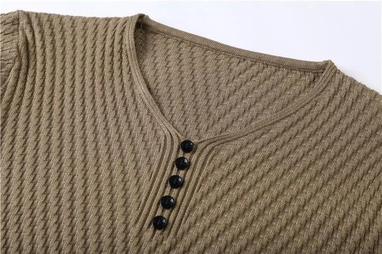 West Louis™ Figurbetonter Pullover mit V-Ausschnitt