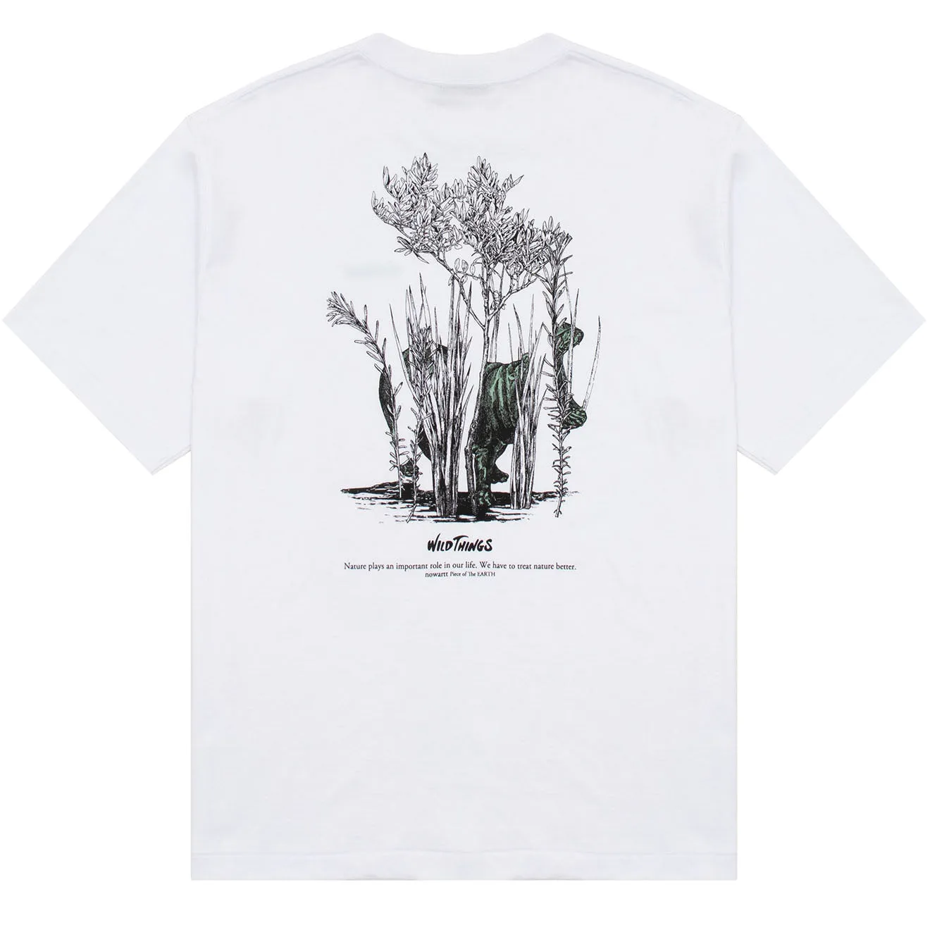 Wild Things Wild Animal T-Shirt Ein Weiß