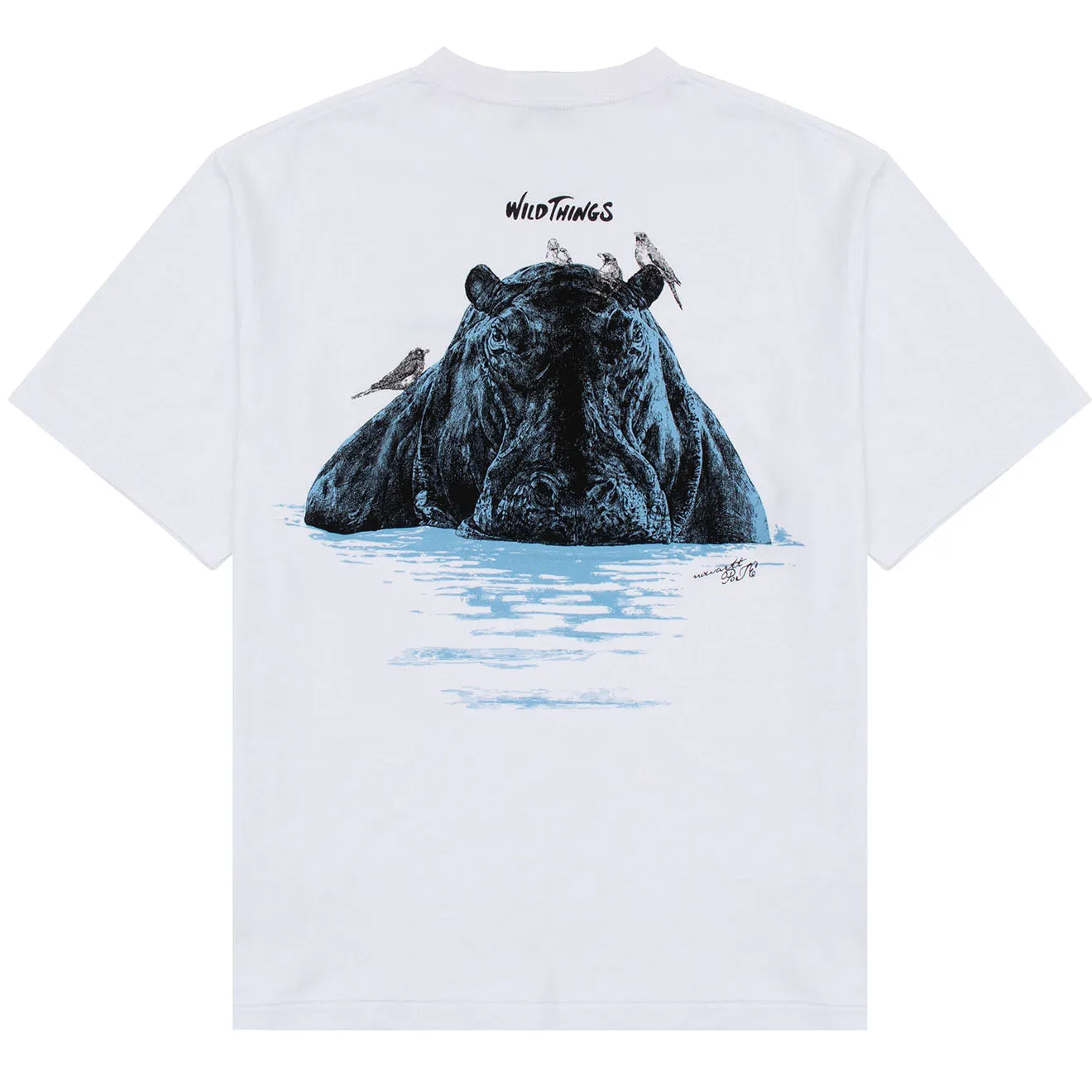 Wild Things Wild Animal T-Shirt Zwei Weiß