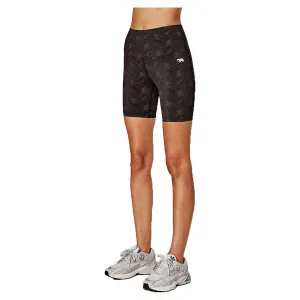 Damen Radlerhose mit hoher Taille und Reißverschluss, 6 Zoll