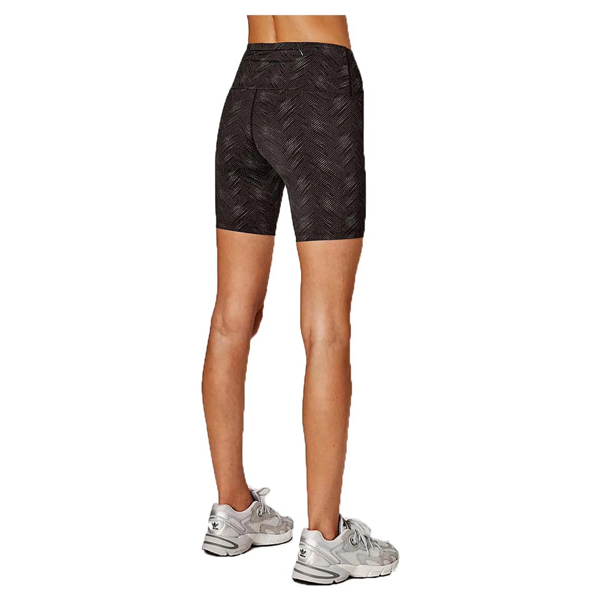 Damen Radlerhose mit hoher Taille und Reißverschluss, 6 Zoll