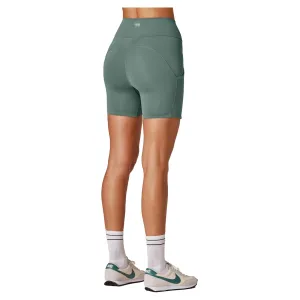 Damen High Waist Camelflage 6 Zoll Radlerhose