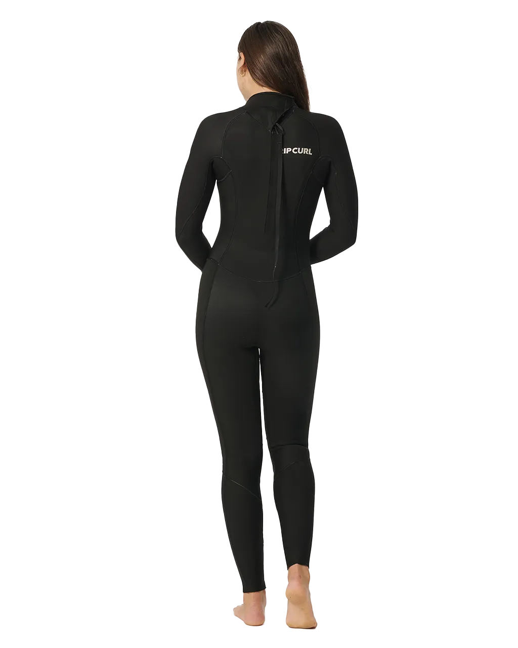 Damen Dawn Patrol 5/3mm Rückenreißverschluss-Neoprenanzug in Schwarz