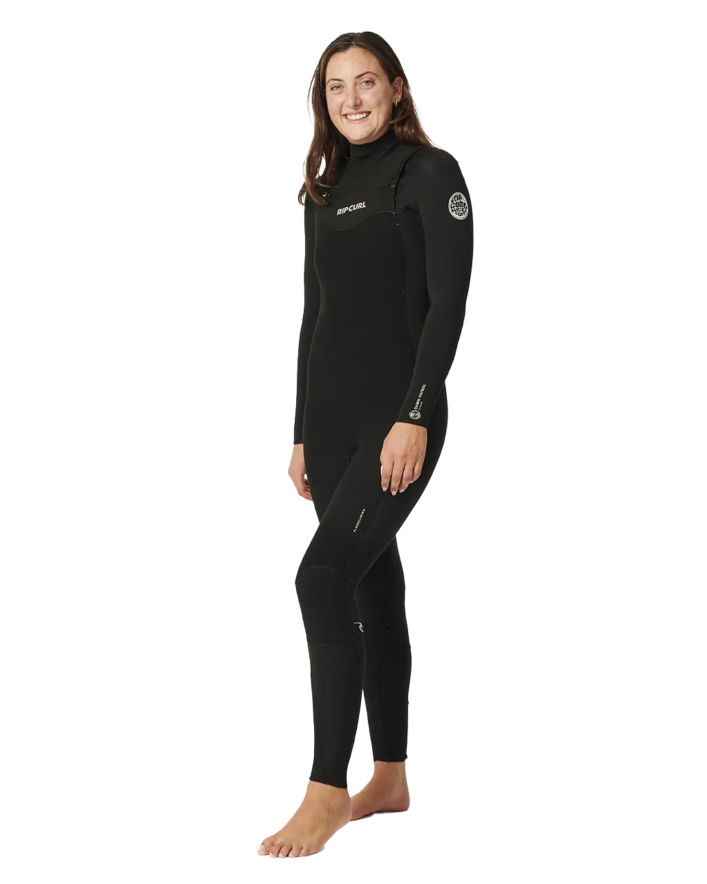 Damen Dawn Patrol 5/3mm Frontreißer-Neoprenanzug in Schwarz