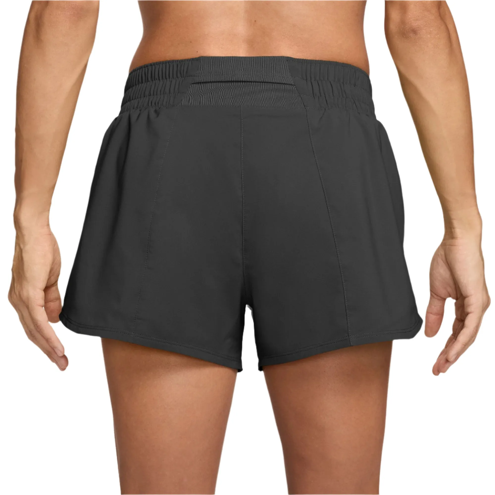 Damen One Swoosh Dri-FIT Mid-Rise Slip-Lined Laufshorts