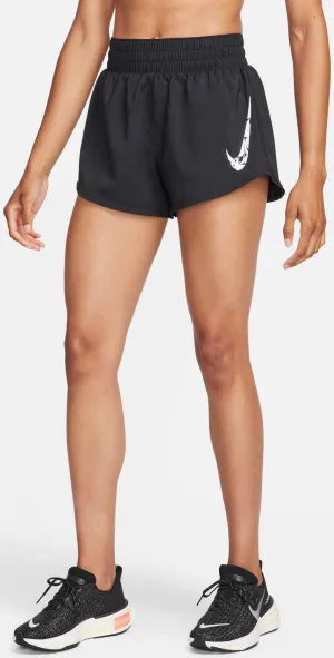 Damen One Swoosh Laufshorts mit mittelhoher Taille und integrierter Slip-Fütterung