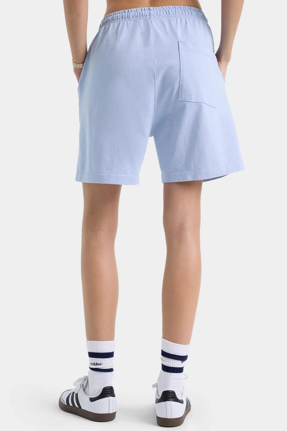 Damen Sporty & Rich Sporty & Rich Gym Shorts - Gewaschener Hortensienfarbton