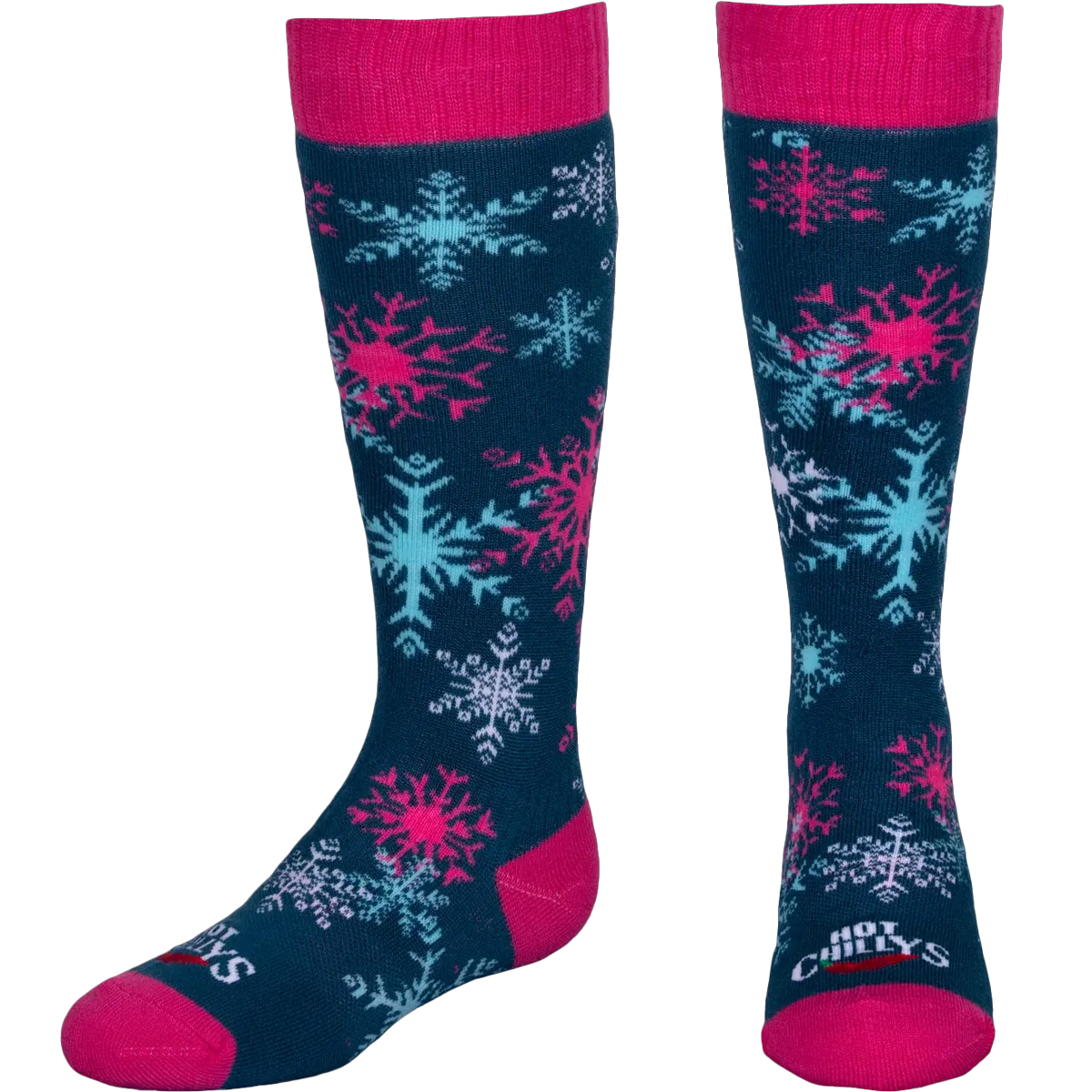 Jugendliche Schneeflocken Socke mit mittlerem Volumen